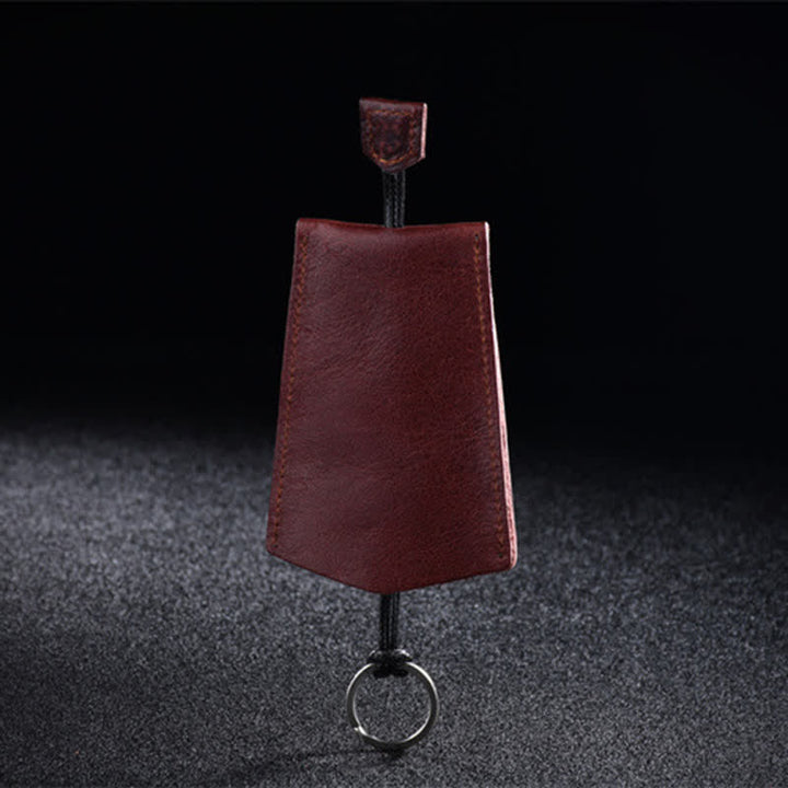 Mini estuche creativo portátil extraíble de cuero para llaves