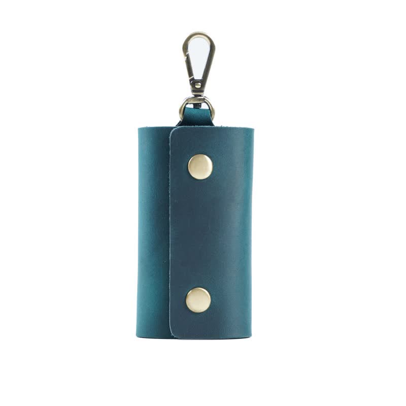 Funda de cuero para llaves de coche con porta llaves y cinturón versátil