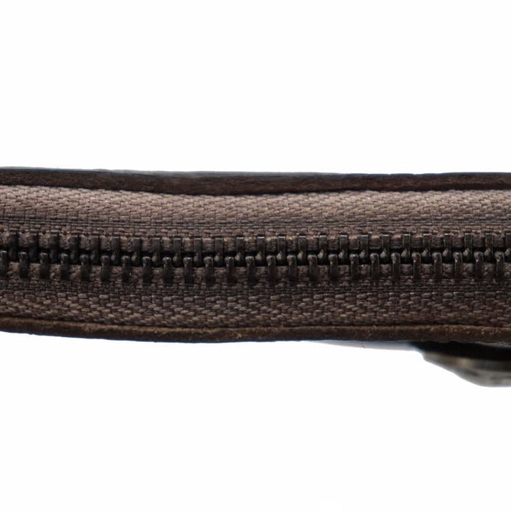 Cartera de cuero con cremallera estilo medieval vintage y estuche para llaves