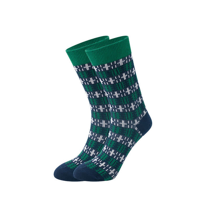 Calcetines de caballero con diseño vintage de cruz para hombre