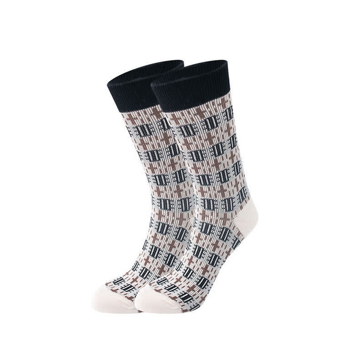 Calcetines de caballero con diseño vintage de cruz para hombre