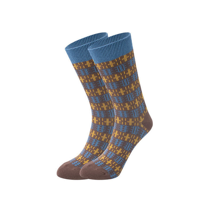 Calcetines de caballero con diseño vintage de cruz para hombre