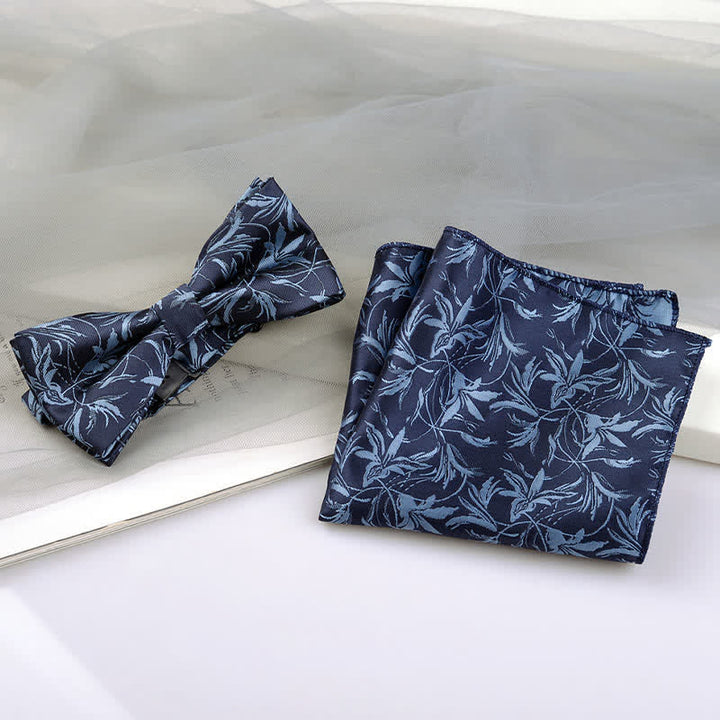 Caja de regalo con 5 pajaritas para caballero con estampado de orquídeas para hombre