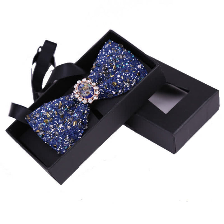 Pajarita para hombre con piedras brillantes y diamantes de imitación