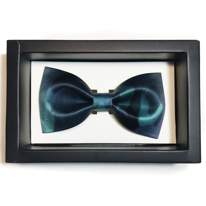 Pajarita elegante de color verde oscuro medianoche para hombre