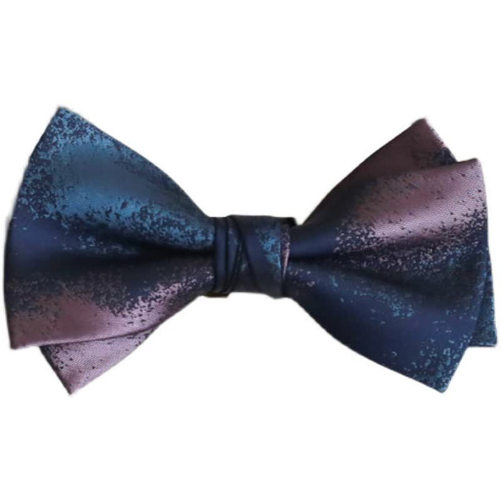 Pajarita de boda azul y violeta de ensueño para hombre