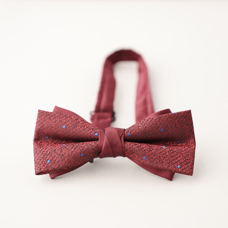 Pajarita de hombre de dos capas con estampado floral y rayas de colores