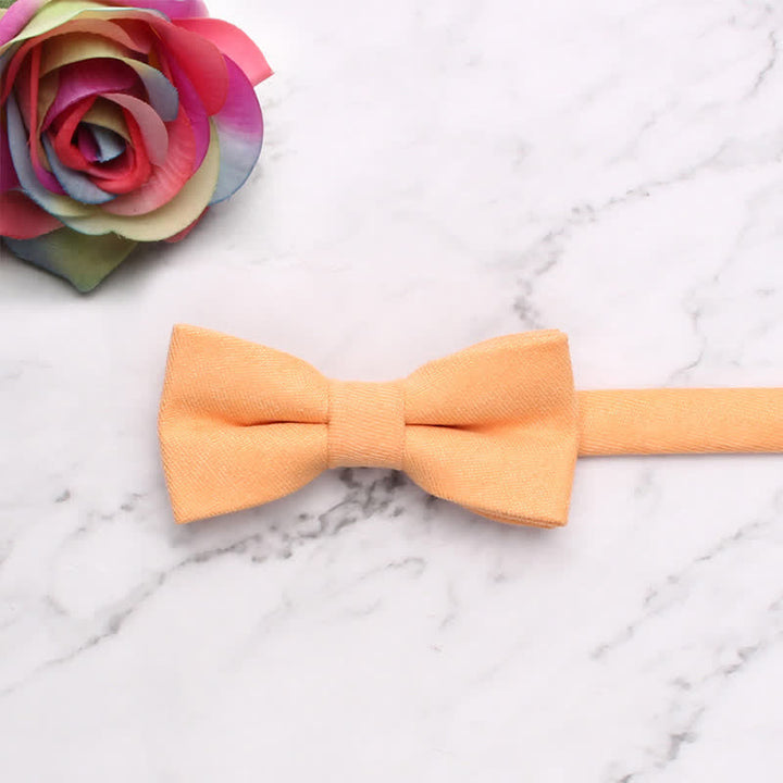 Pajarita de color liso de estilo sencillo y suave para niños