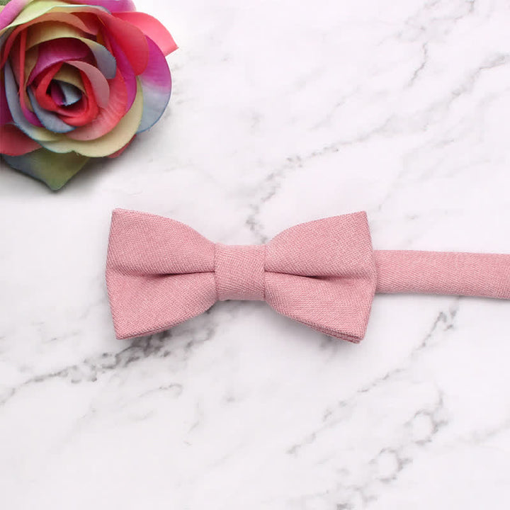 Pajarita de color liso de estilo sencillo y suave para niños