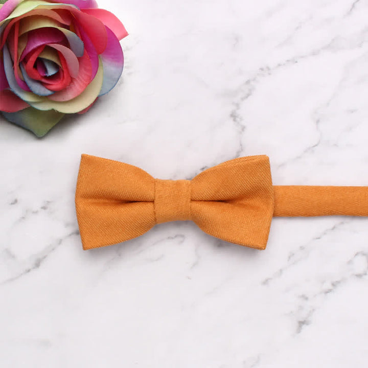 Pajarita de color liso de estilo sencillo y suave para niños
