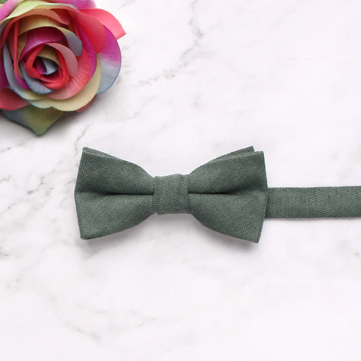 Pajarita de color liso de estilo sencillo y suave para niños