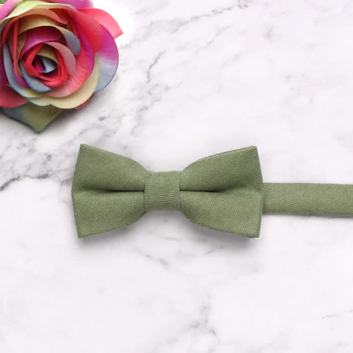 Pajarita de color liso de estilo sencillo y suave para niños