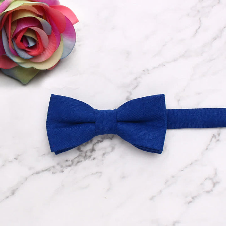 Pajarita de color liso de estilo sencillo y suave para niños