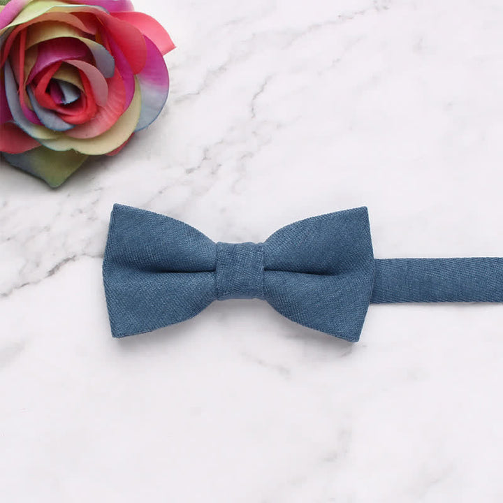 Pajarita de color liso de estilo sencillo y suave para niños