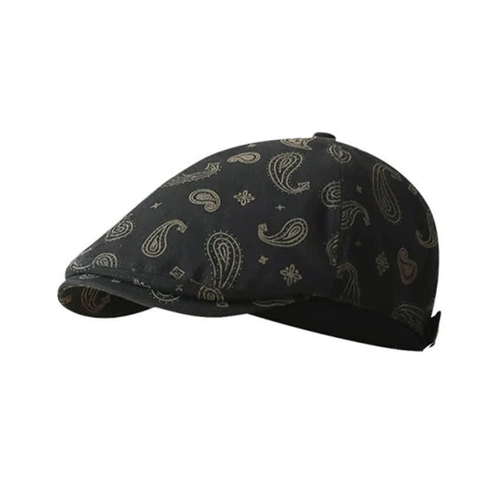 Boina con estampado floral de cachemira