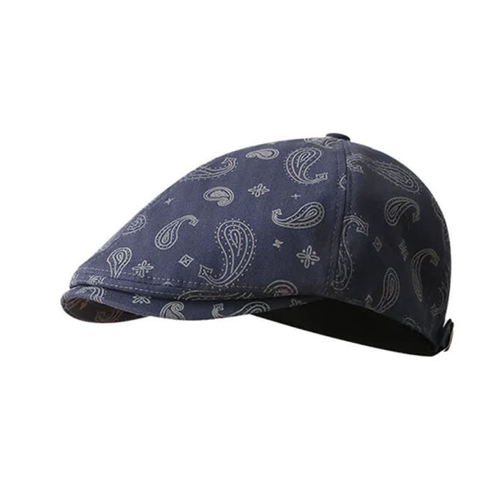 Boina con estampado floral de cachemira