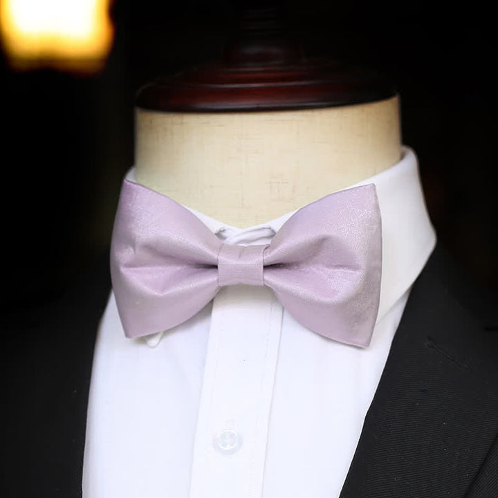 Pajarita de color liso violeta Sweet Taro para hombre