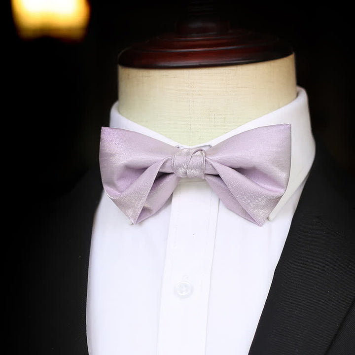 Pajarita de color liso violeta Sweet Taro para hombre