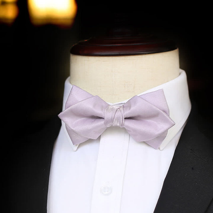 Pajarita de color liso violeta Sweet Taro para hombre