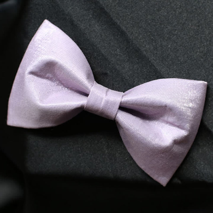 Pajarita de color liso violeta Sweet Taro para hombre