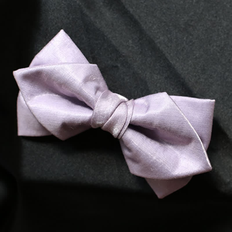 Pajarita de color liso violeta Sweet Taro para hombre