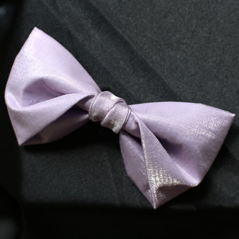 Pajarita de color liso violeta Sweet Taro para hombre