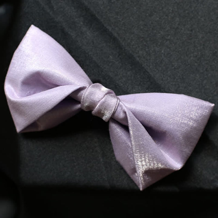 Pajarita de color liso violeta Sweet Taro para hombre