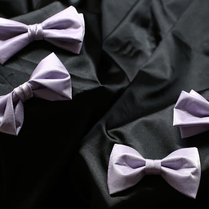 Pajarita de color liso violeta Sweet Taro para hombre