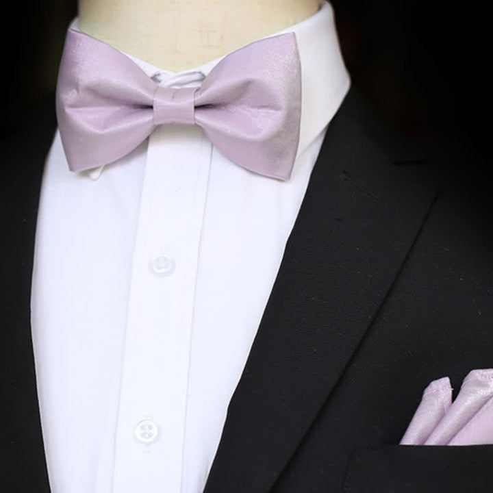 Pajarita de color liso violeta Sweet Taro para hombre