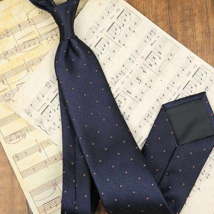 Corbata clásica con diseño de hojas para hombre