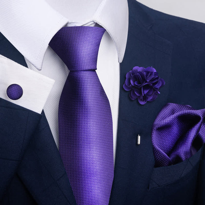 Juego de 4 pañuelos de bolsillo formales clásicos para hombre
