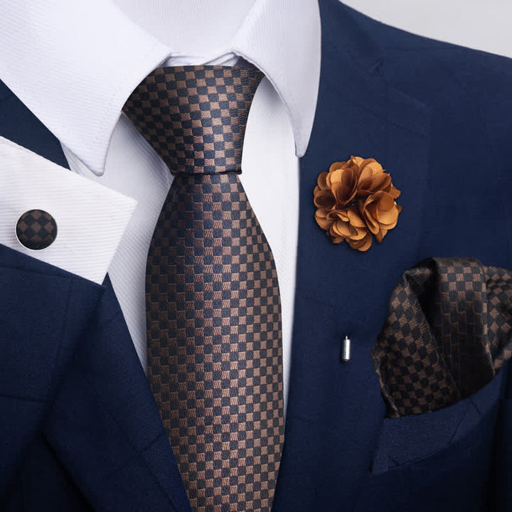 Juego de 4 pañuelos de bolsillo formales clásicos para hombre