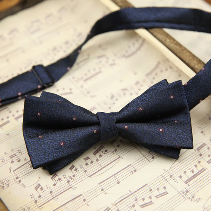 Pajarita elegante de doble capa para bodas y negocios para hombre