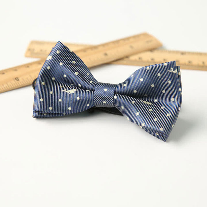 Pajarita divertida y elegante de doble capa con estampado bonito para niños
