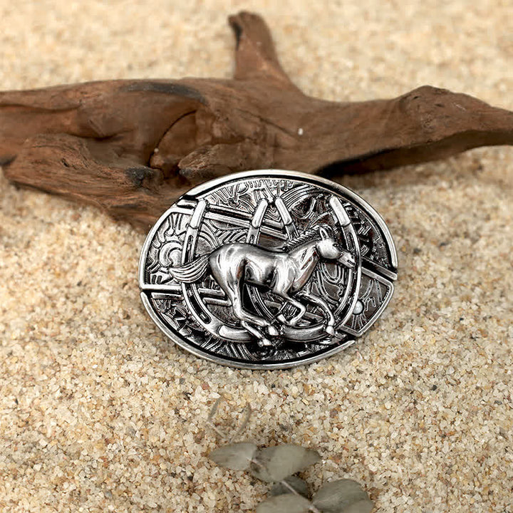Juego de hebillas de cinturón de cuero con diseño de animales para hacer tú mismo con cuchillos plegables ocultos