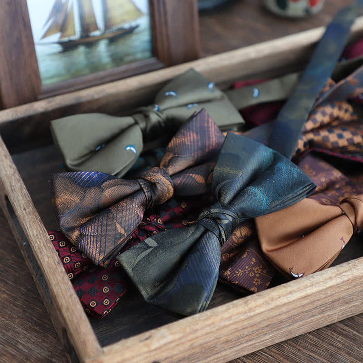 Pajarita de estilo vintage para hombre con estampado degradado
