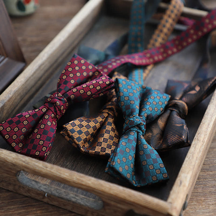 Pajarita de estilo vintage para hombre con estampado degradado