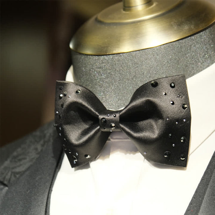 Pajarita con diseño de galaxia estrellada y brillantes diamantes de imitación para hombre