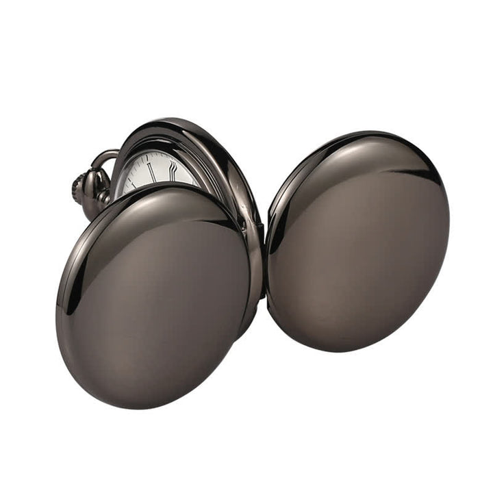 Reloj de bolsillo mecánico con caja de cazador doble informal.