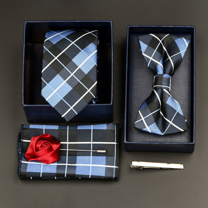 Juego de 5 pajaritas y corbatas formales de negocios para hombre