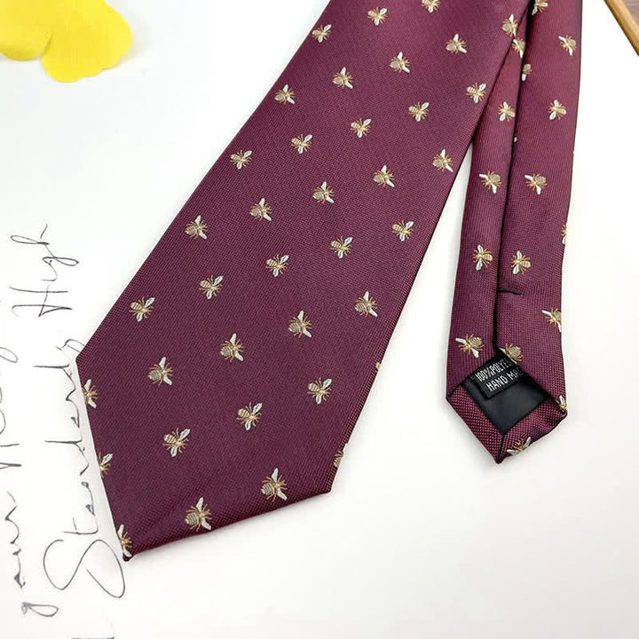 Corbata para hombre con motivos casuales y adorables de abejas
