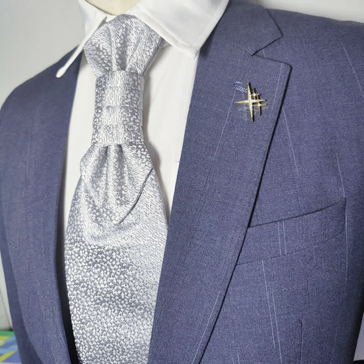 Corbata de caballero con estampado de cachemira para fiesta de negocios, preanudada
