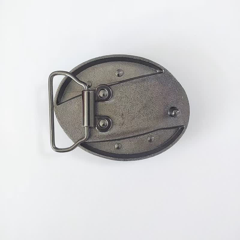 Cinturón de cuero con cuchillo plegable oculto de dinosaurio para hombre