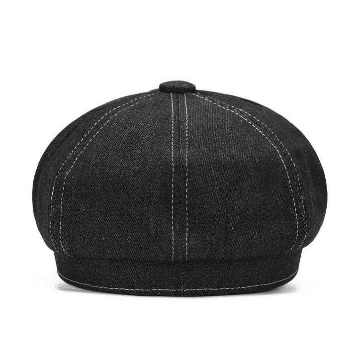 Boina con visera de repartidor de periódicos de mezclilla de White Line