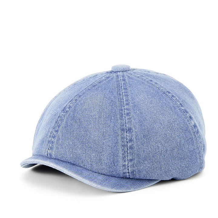 Sombrero de boina Demin lavado vintage desgastado