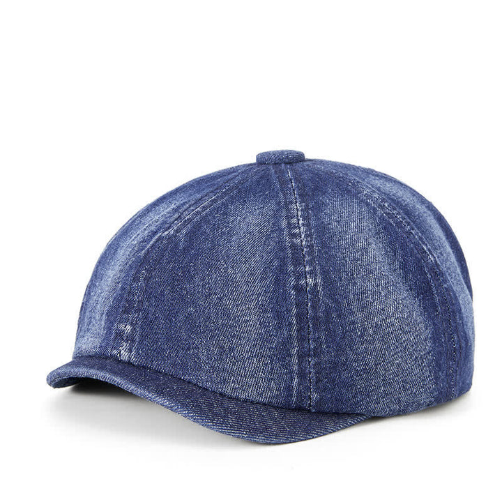 Sombrero de boina Demin lavado vintage desgastado