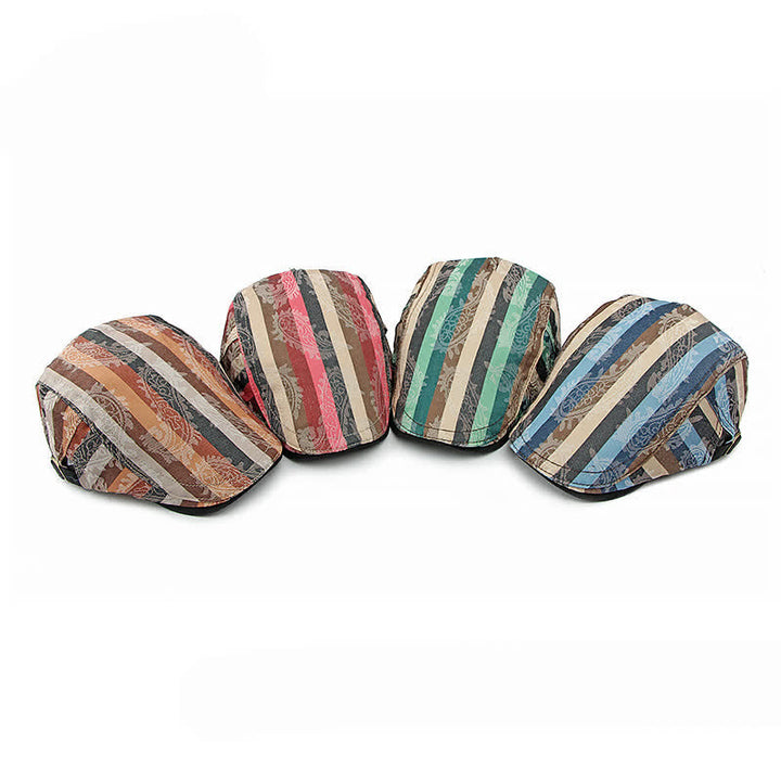 Boina plana con rayas Paisley de Four Seasons