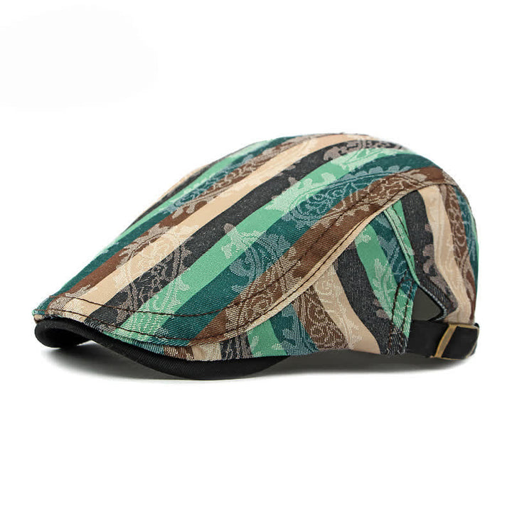 Boina plana con rayas Paisley de Four Seasons