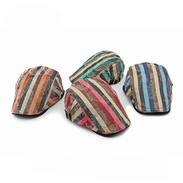 Boina plana con rayas Paisley de Four Seasons