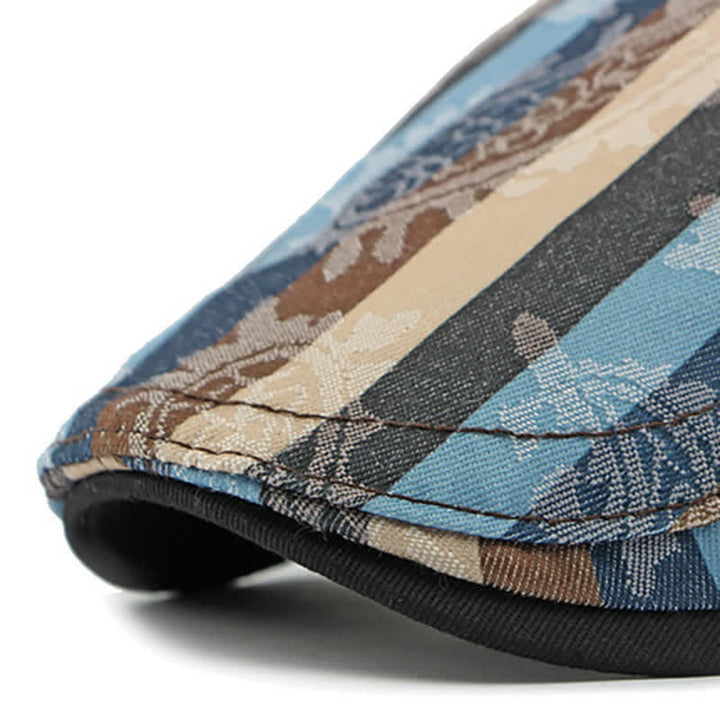 Boina plana con rayas Paisley de Four Seasons